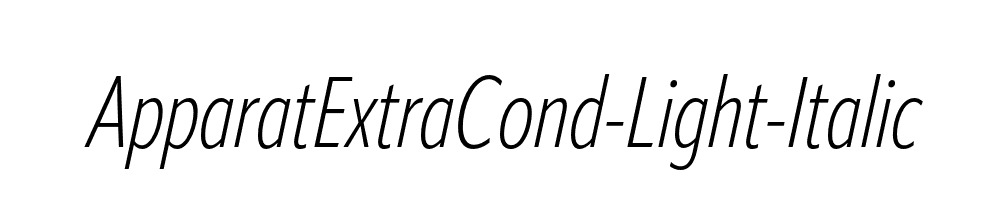 ApparatExtraCond-Light-Italic