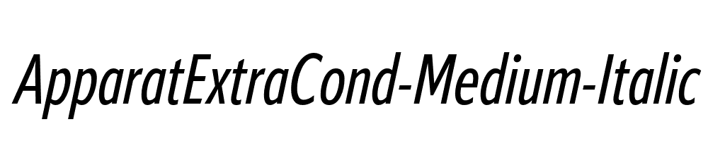 ApparatExtraCond-Medium-Italic