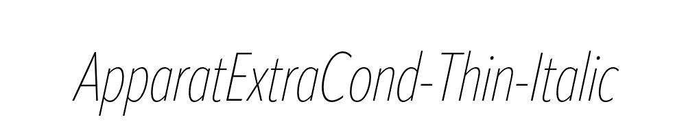 ApparatExtraCond-Thin-Italic