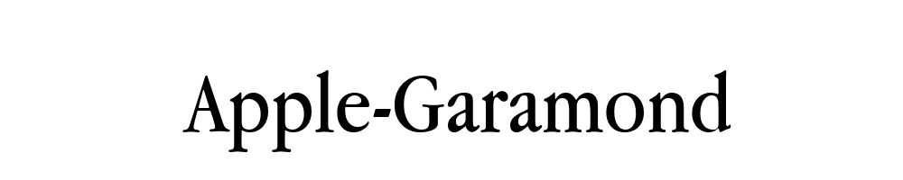 Apple-Garamond