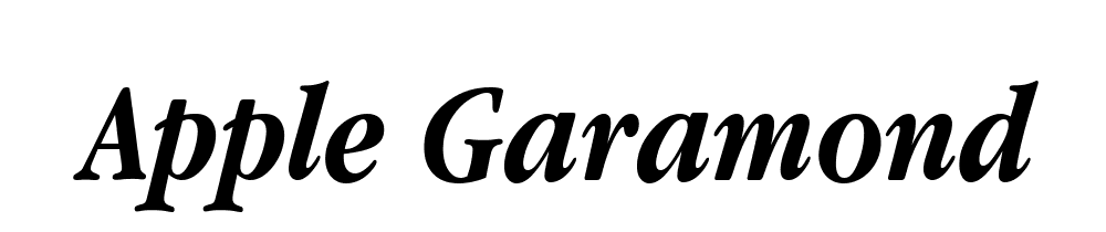 Apple Garamond