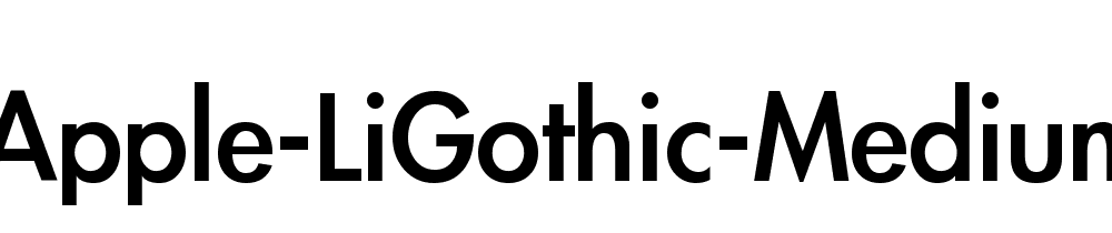 Apple Li Gothic Medium