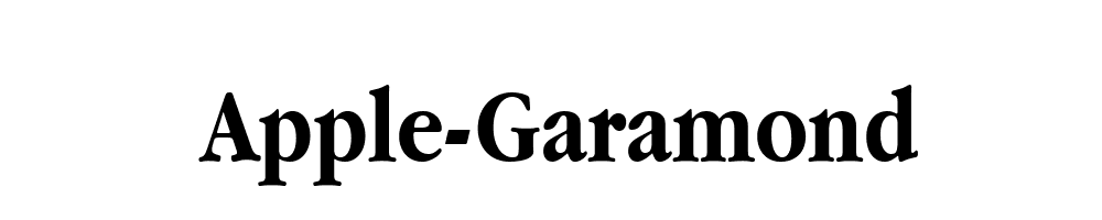 Apple-Garamond