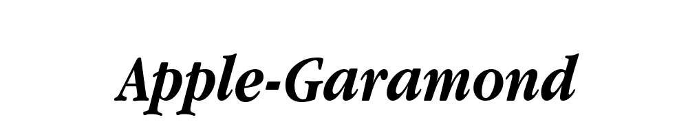 Apple-Garamond