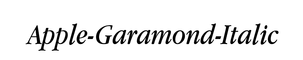 Apple-Garamond-Italic