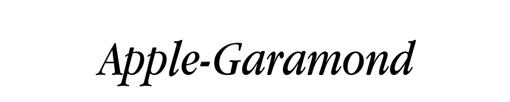 Apple-Garamond