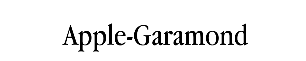 Apple-Garamond