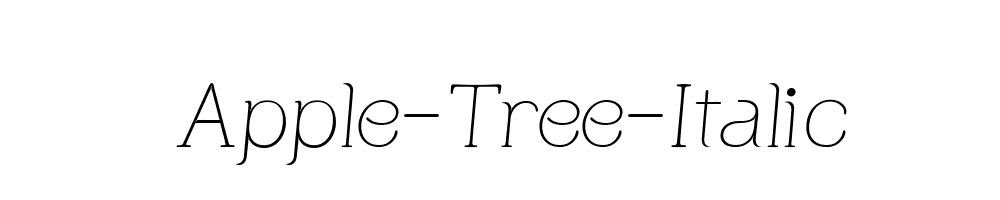 Apple-Tree-Italic