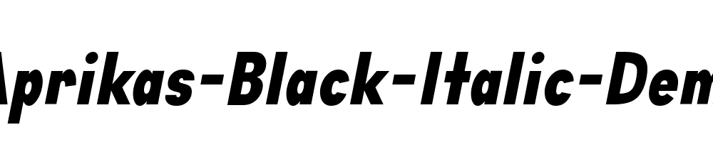 Aprikas-Black-Italic-Demo