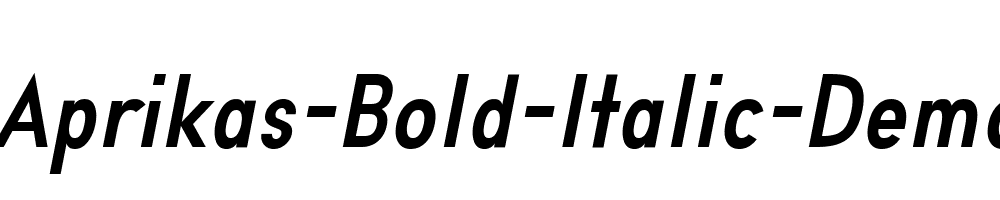 Aprikas-Bold-Italic-Demo