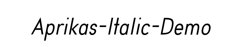 Aprikas-Italic-Demo