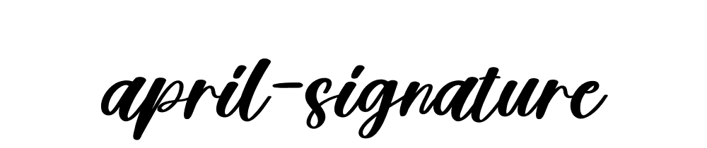 April Signature