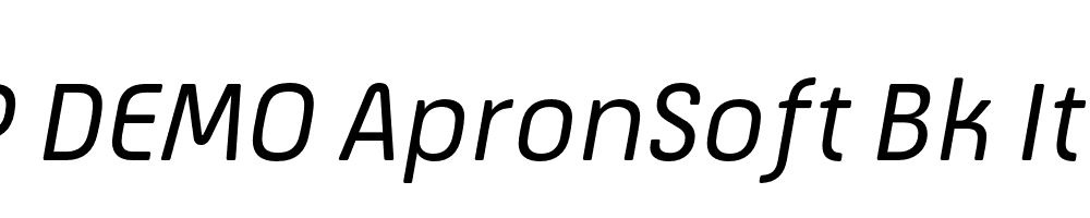 FSP DEMO ApronSoft Bk Italic