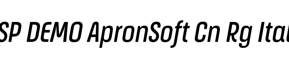 FSP DEMO ApronSoft Cn Rg Italic