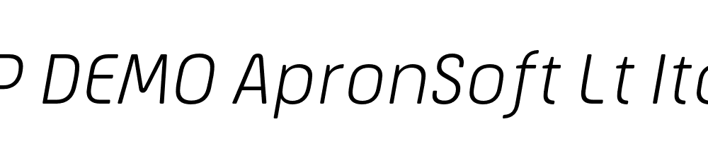 FSP DEMO ApronSoft Lt Italic