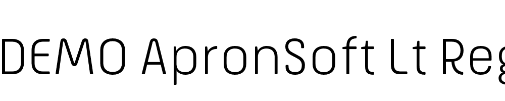 FSP DEMO ApronSoft Lt Regular