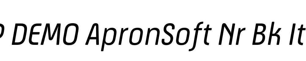 FSP DEMO ApronSoft Nr Bk Italic