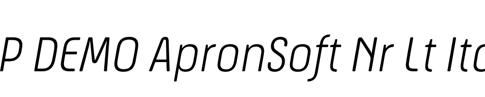 FSP DEMO ApronSoft Nr Lt Italic