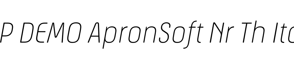 FSP DEMO ApronSoft Nr Th Italic