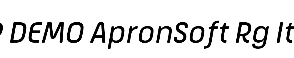 FSP DEMO ApronSoft Rg Italic