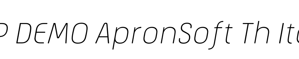 FSP DEMO ApronSoft Th Italic