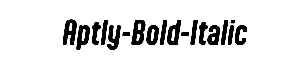 Aptly-Bold-Italic