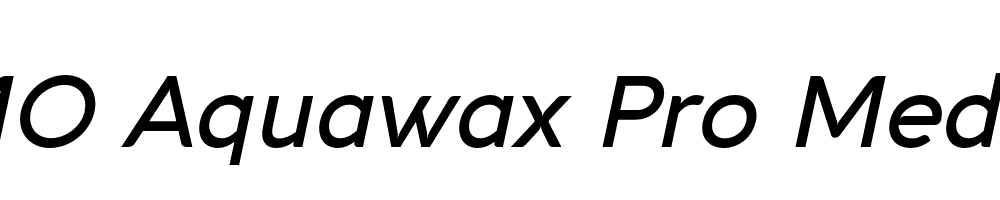 FSP DEMO Aquawax Pro Medium Italic