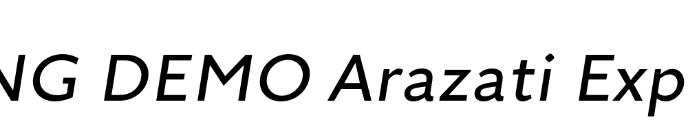  DEMO Arazati Expandida Italic