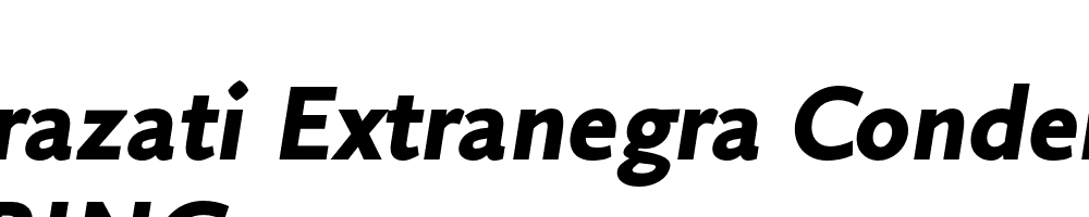  DEMO Arazati Extranegra Condensada Italic