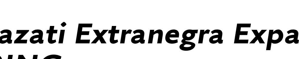  DEMO Arazati Extranegra Expandida Italic