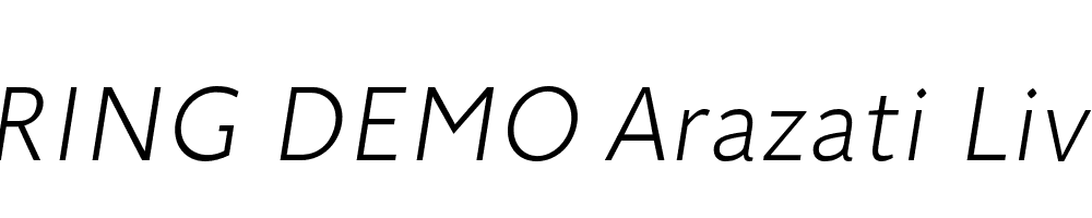  DEMO Arazati Liviana Italic