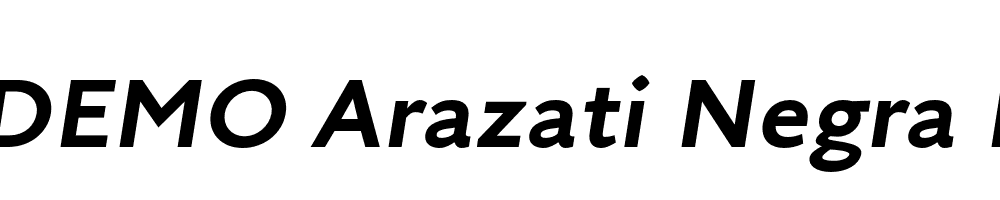  DEMO Arazati Negra Expandida Italic