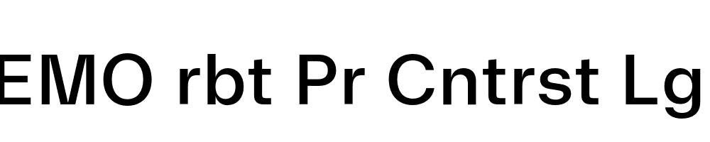 FSP DEMO rbt Pr Cntrst Lght Bold