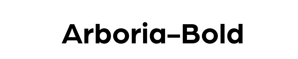 Arboria-Bold