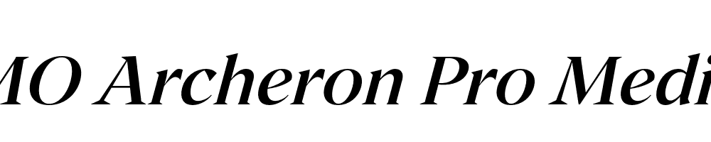 FSP DEMO Archeron Pro Medium Italic