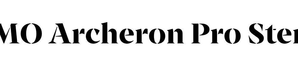 FSP DEMO Archeron Pro Stencil Bold