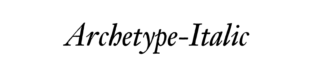 Archetype-Italic