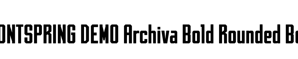  DEMO Archiva Bold Rounded Bold