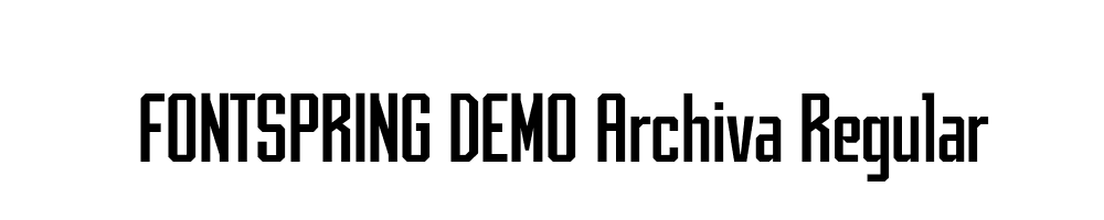  DEMO Archiva Regular