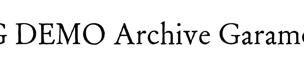  DEMO Archive Garamond Pro Regular