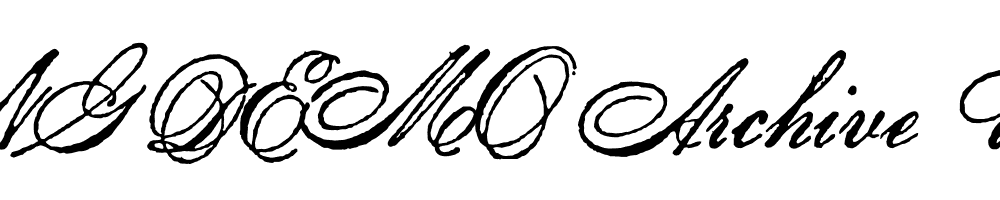  DEMO Archive Penman Script Regular