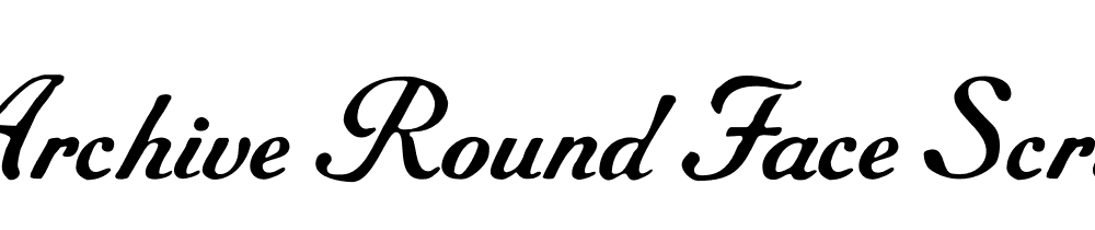 Archive Round Face Script