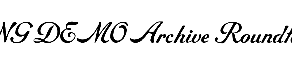  DEMO Archive Roundface Script Regular