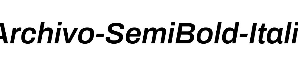 Archivo-SemiBold-Italic