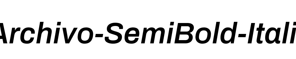 Archivo-SemiBold-Italic