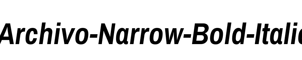 Archivo-Narrow-Bold-Italic