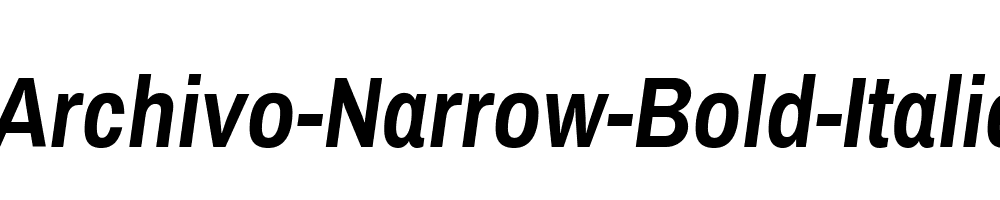 Archivo-Narrow-Bold-Italic