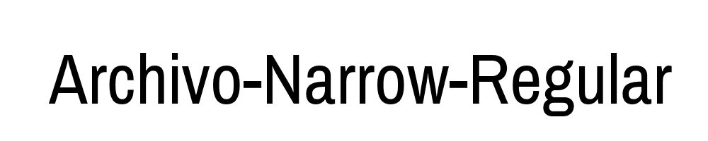 Archivo-Narrow-Regular