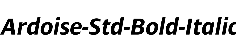 Ardoise-Std-Bold-Italic