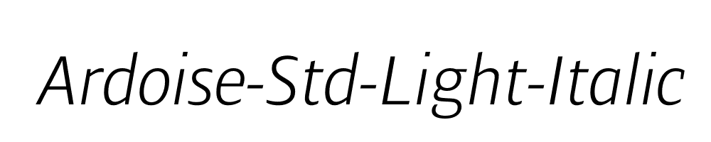 Ardoise-Std-Light-Italic